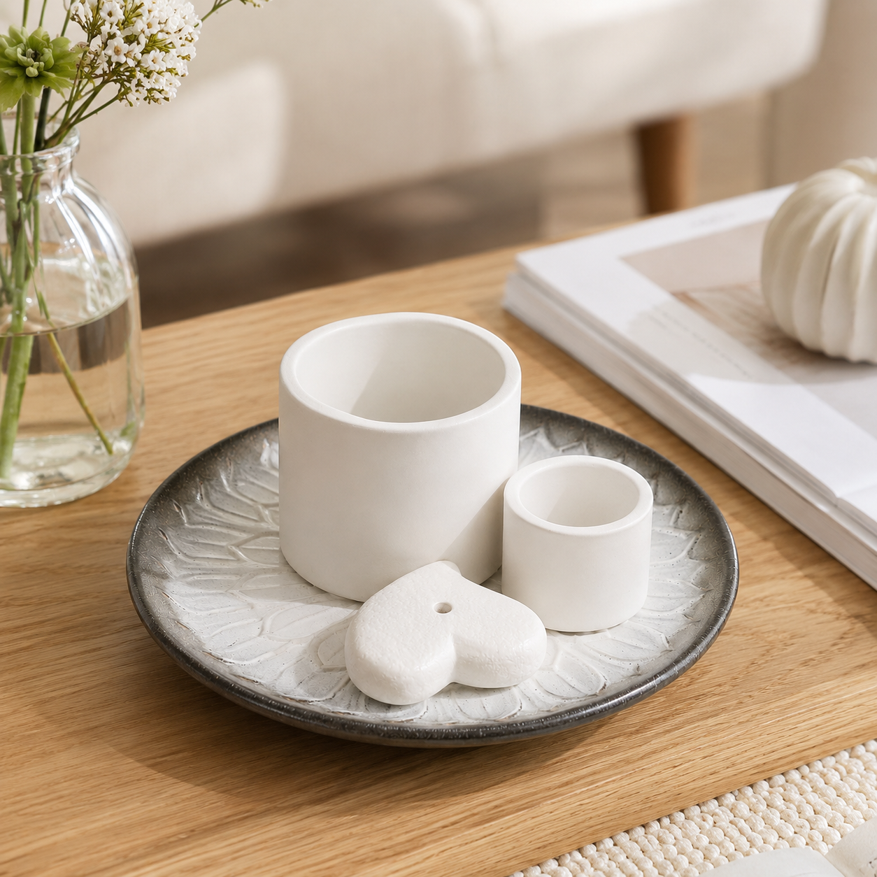 Ceramic Taper Candle Holder