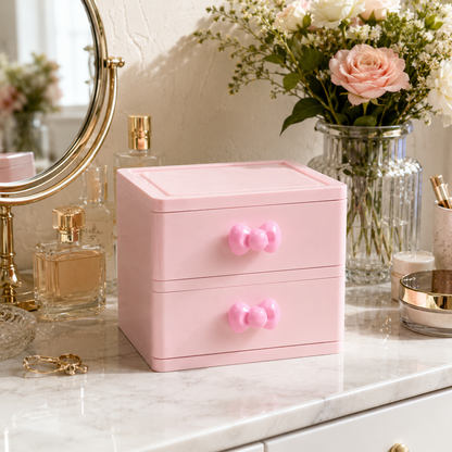 Two-Layer Bow Hair Accessory Organizer
