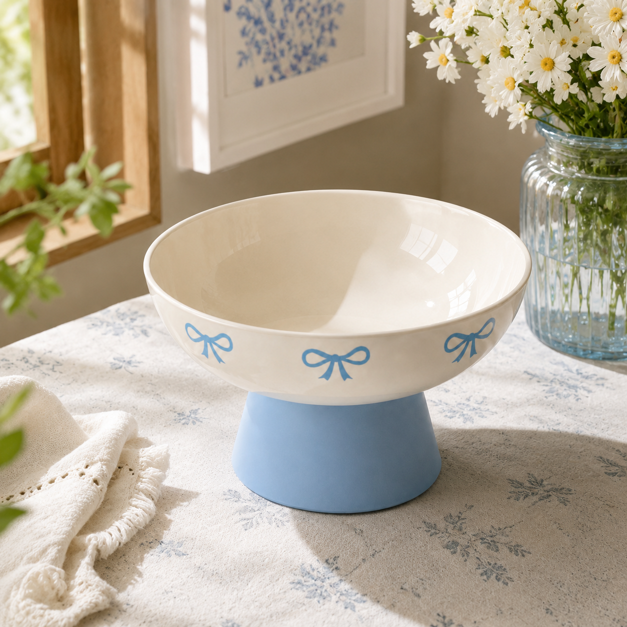 Pedestal Fruit & Snack Serving Bowl Material