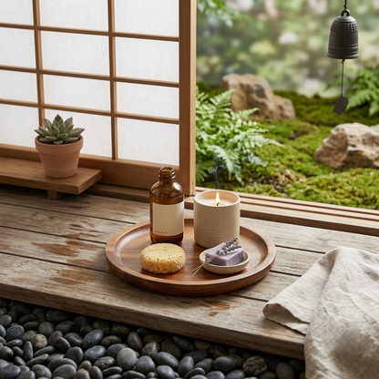 Round Wooden Serving Tray