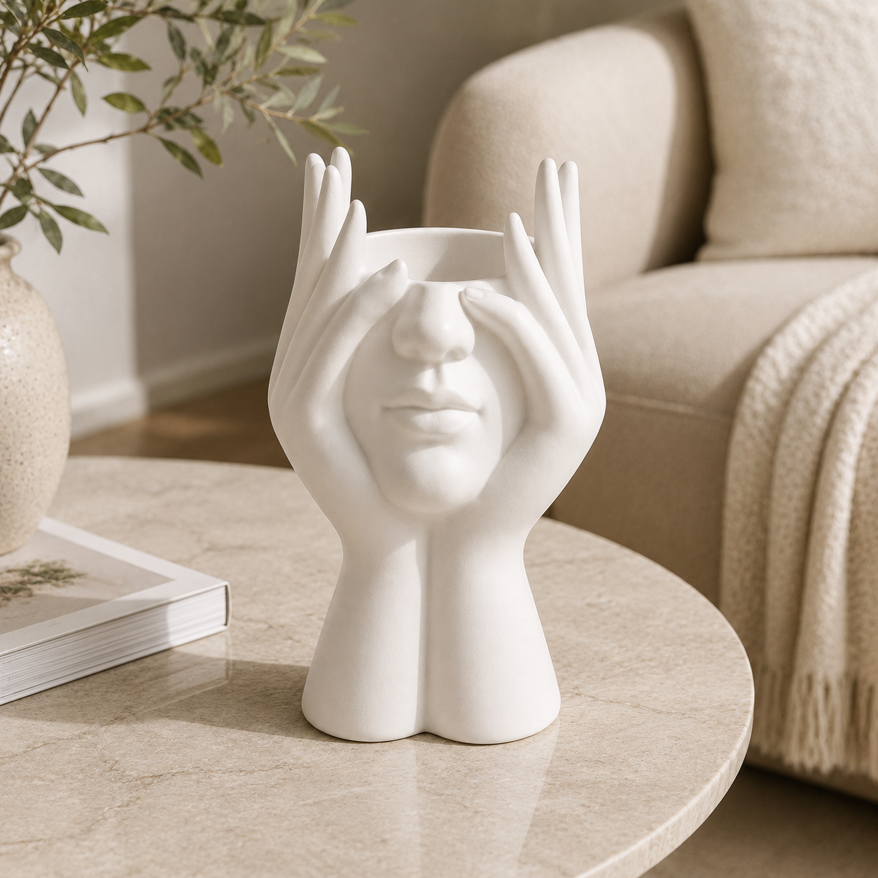 Decorative Face Vase