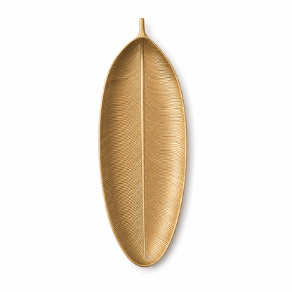 Large Leaf Decorative Serving Tray