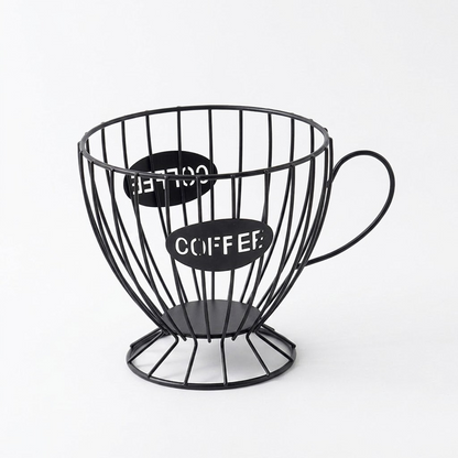 Cup-Shaped Metal Storage Basket