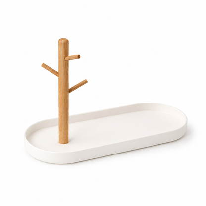 Decorative Organizer Tray with Tree Stand